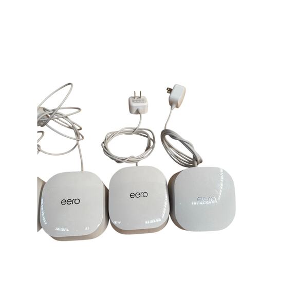 EEro pro wifi system tri band mesh wifi router 4 pack white square - Picture 3 of 10